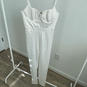 Fashion Nova white jumpsuit